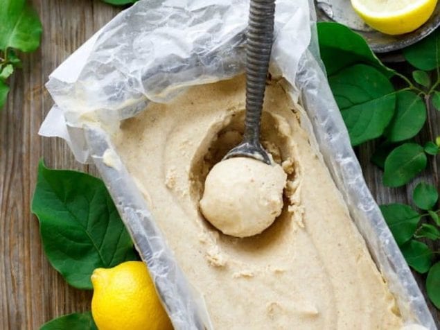 Made with coconut cream instead of milk, this homemade lemon ice cream is seriously flavorful.