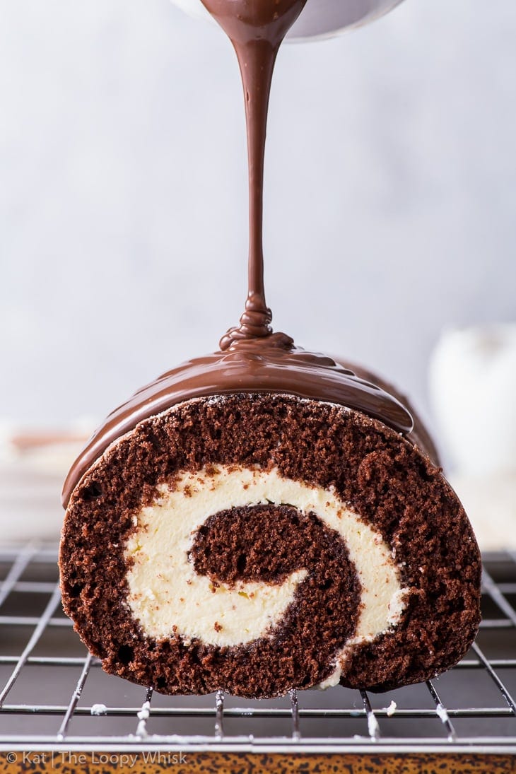 Chocolate Orange Swiss Roll - The Loopy Whisk