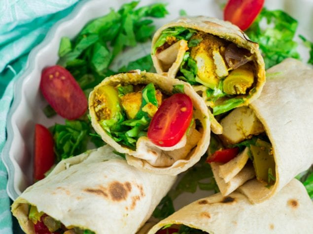 Tofu Tikka Wraps are a healthy and super appetizing way to incorporate tofu in your diet. It's not boring, flavorless or mushy.