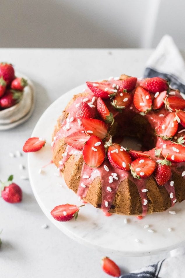 Strawberry Swirl Bundt Cake