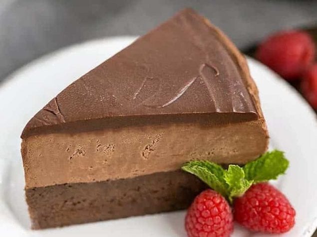 If you’re looking for a swoon worthy chocolate dessert, look no further and make this sublime Flourless Frozen Chocolate Mousse Cake.