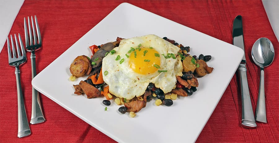 Sheet-Pan Kurobuta Ham and Sweet Potato Hash