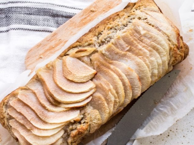 Super moist and flavor-packed recipe for a Cardamom-Pear Cake with sweet honey.