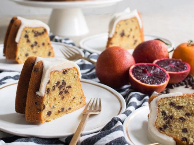 Chocolate Chip and Blood Orange Bundt Cake