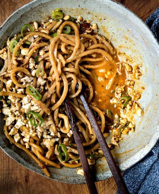 Tofu Sichuan Noodles