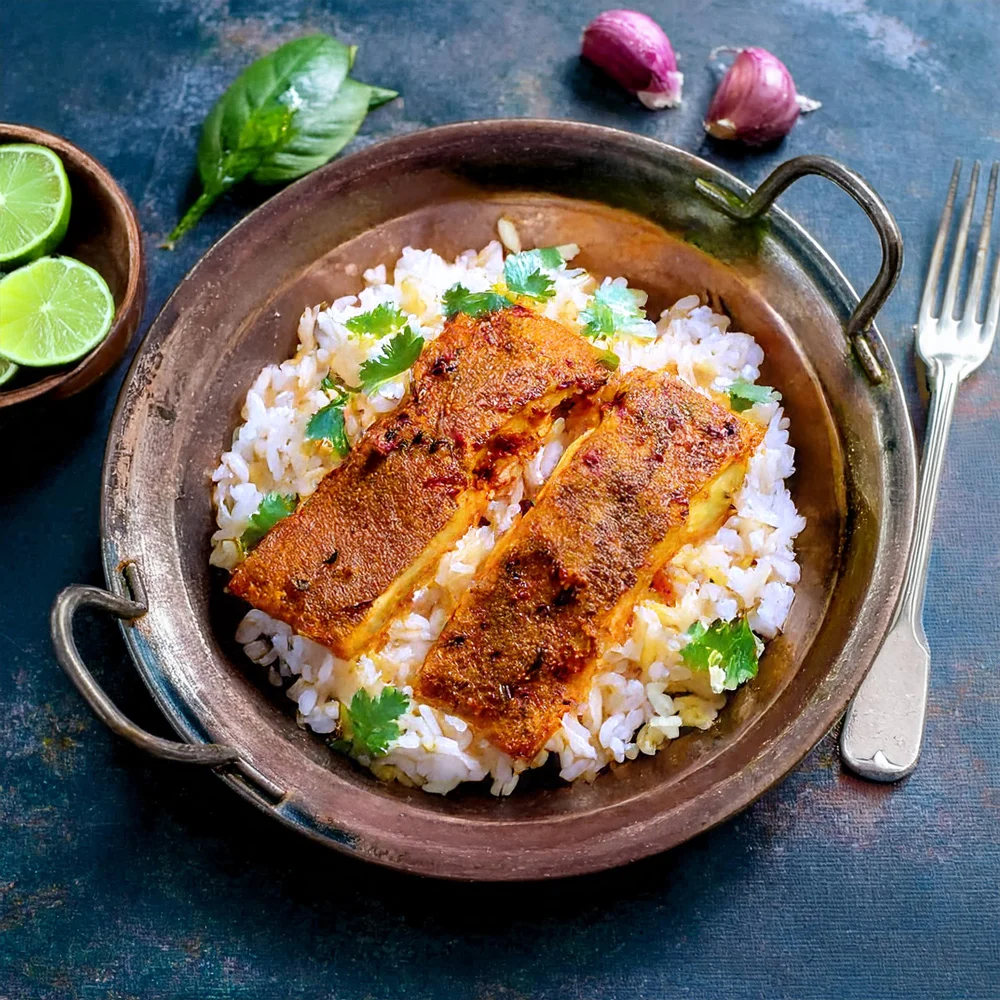 Spicy Kerala Baked Cod