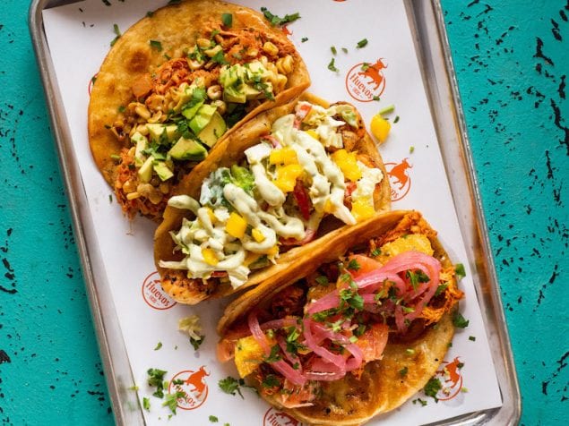 The previous Morning Collective space has been taken over by Huevos Tacos, serving up all-day breakfast tacos, playful flavor combination, signature cocktails, wine and beer and even a delivery option.