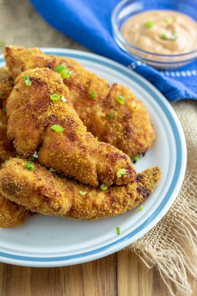 These Air Fryer Chicken Tenders are delicious and extra crispy. And so easy to make!