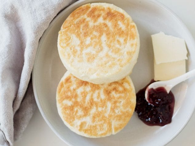 If you've never had a homemade crumpet, it's time! Here's how to make the griddled bread that is delicious with butter and jam.