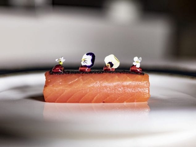 Chef Marco Sacco, of the 2-Michelin-starred restaurant Piccolo Lago in Mergozzo, Italy, shares one of his signature dishes, Salmon Ingot.