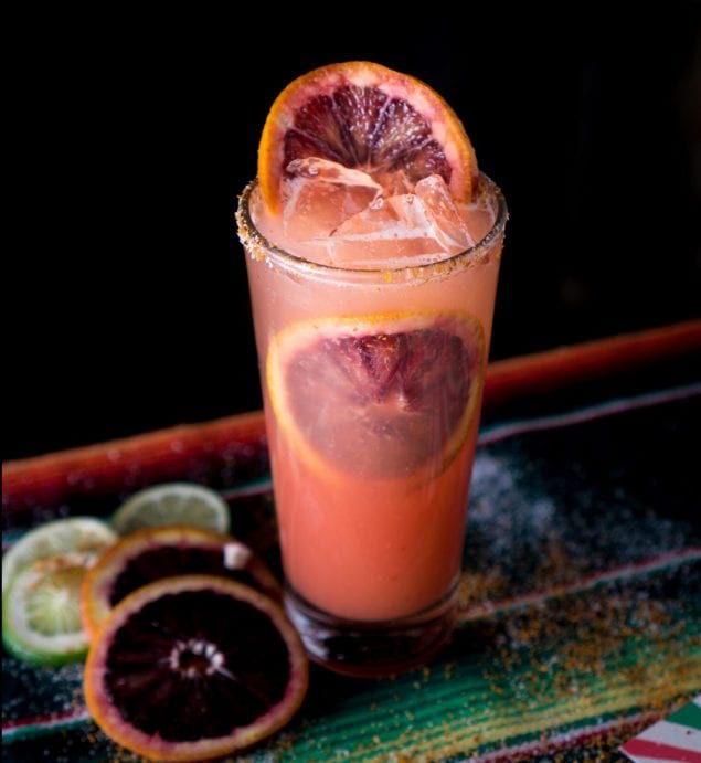 Blood Orange Paloma  – Courtesy of Bodega Negra.