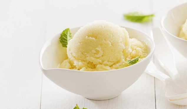 Refreshing Apple and Calvados Sorbet