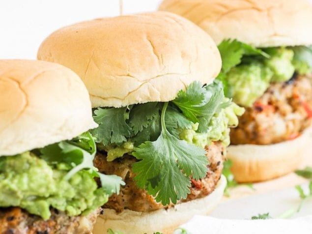 Sweet Pepper Turkey Burgers