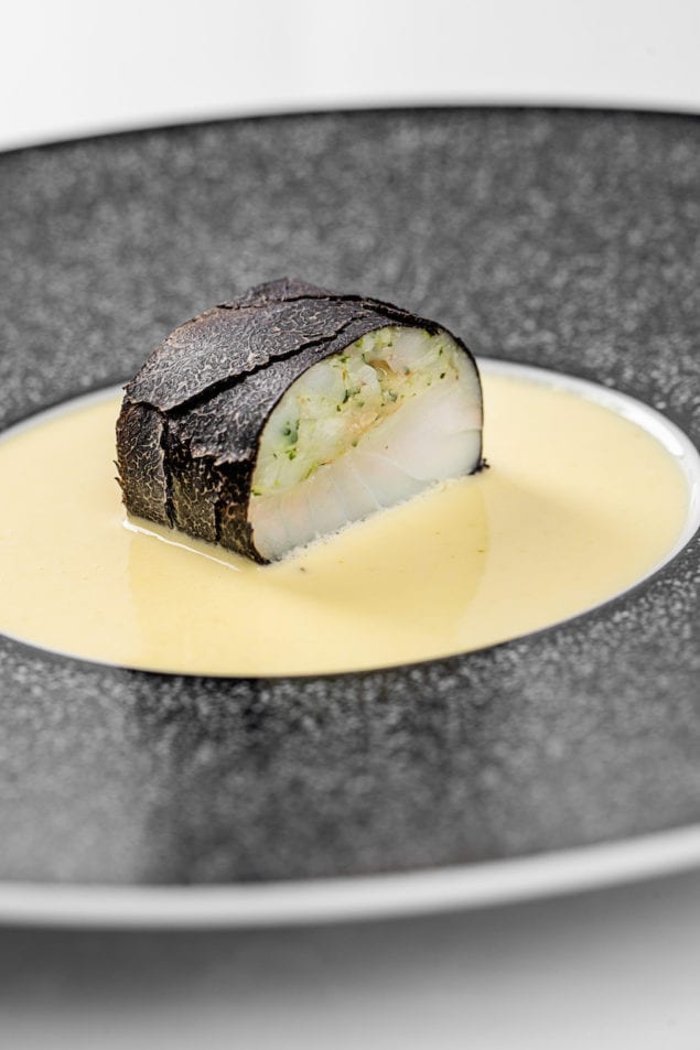 Turbot, Truffles and Yuzu Kosho By Chef Eric Vildgaard