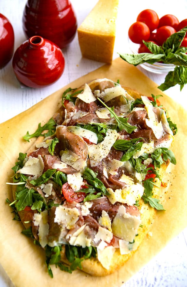 Italian Inspired Flatbread with Grana Padano and Prosciutto di San Daniele