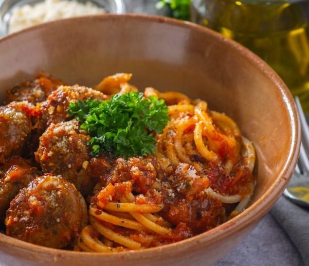 Perfect Weeknight Chicken Meatballs and Spaghetti