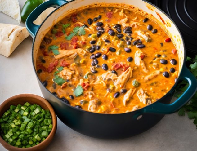 Weeknight meals don't get much better, or even simpler, than this perfect bowl of comforting chicken enchilada soup.