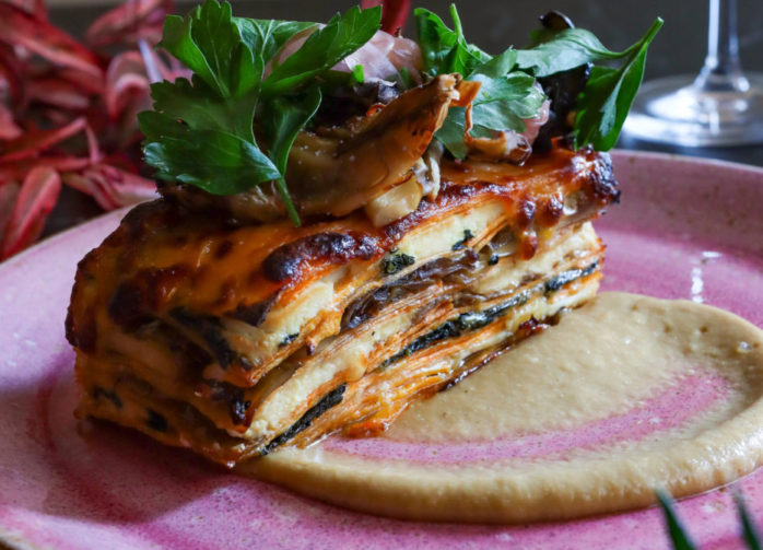 The Mary Lane - sweet potato & tuscan kale lasagna- Photo Credit Steven Fragale