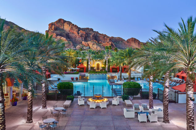 Inspired by the colors of Morocco and the mountains of Southern Spain, the Omni Scottsdale offers a serene desert retreat for travelers.