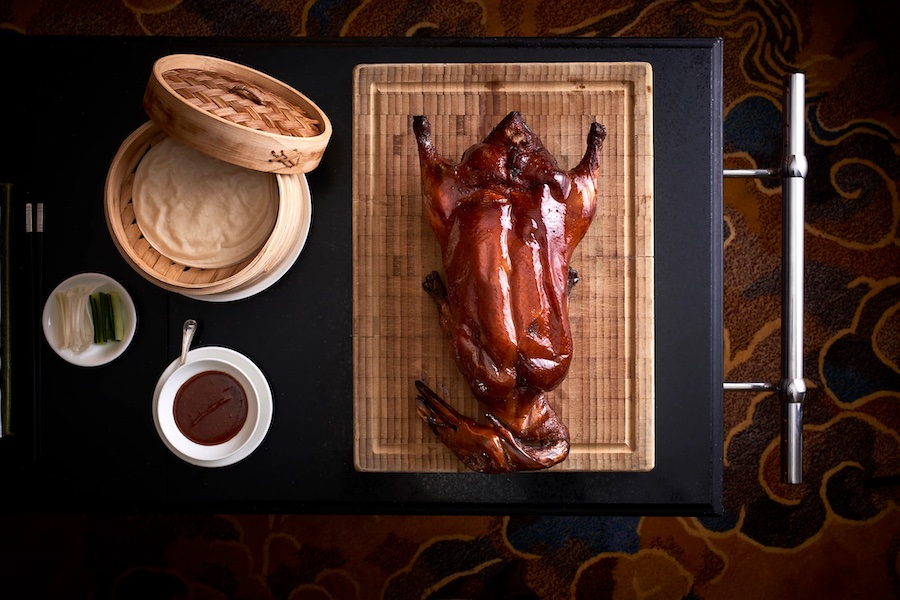 The world famous Peking duck from Shang Palace