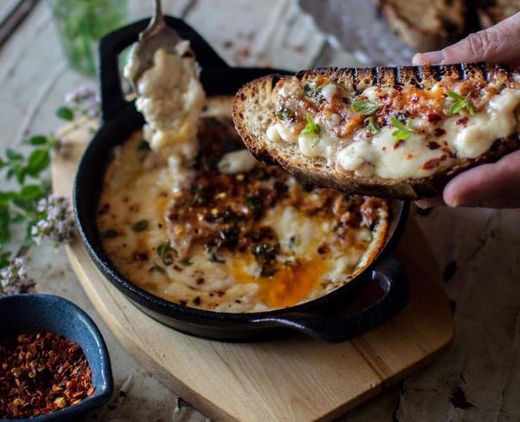 Grilled Argentinian Provoleta Cheese Dip