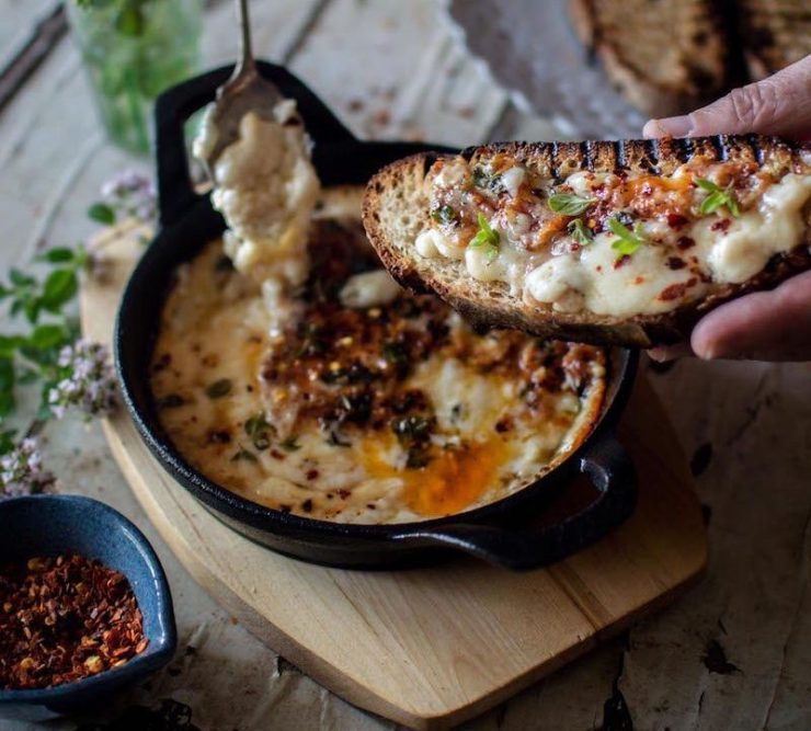 Grilled Argentinian Provoleta Cheese Dip