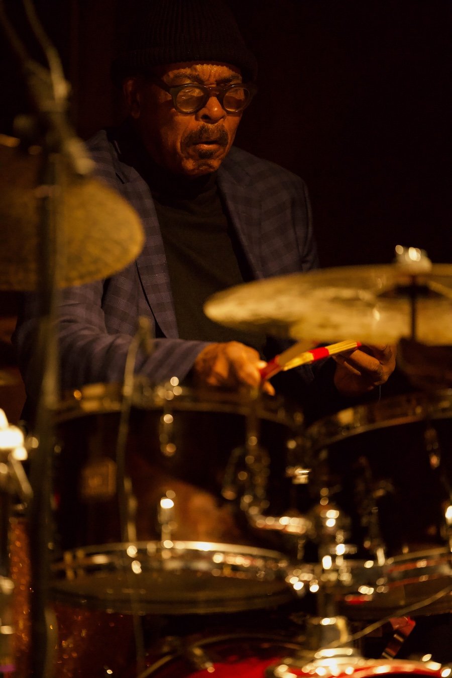 Harvey Mason playing drums at Epicurus in Copenhagen.
