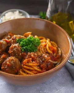 Chicken Meatballs with Tomato Sauce