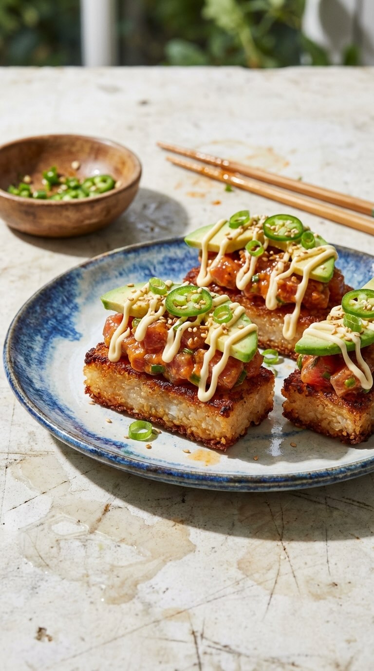 Crispy Rice with Spicy Tuna