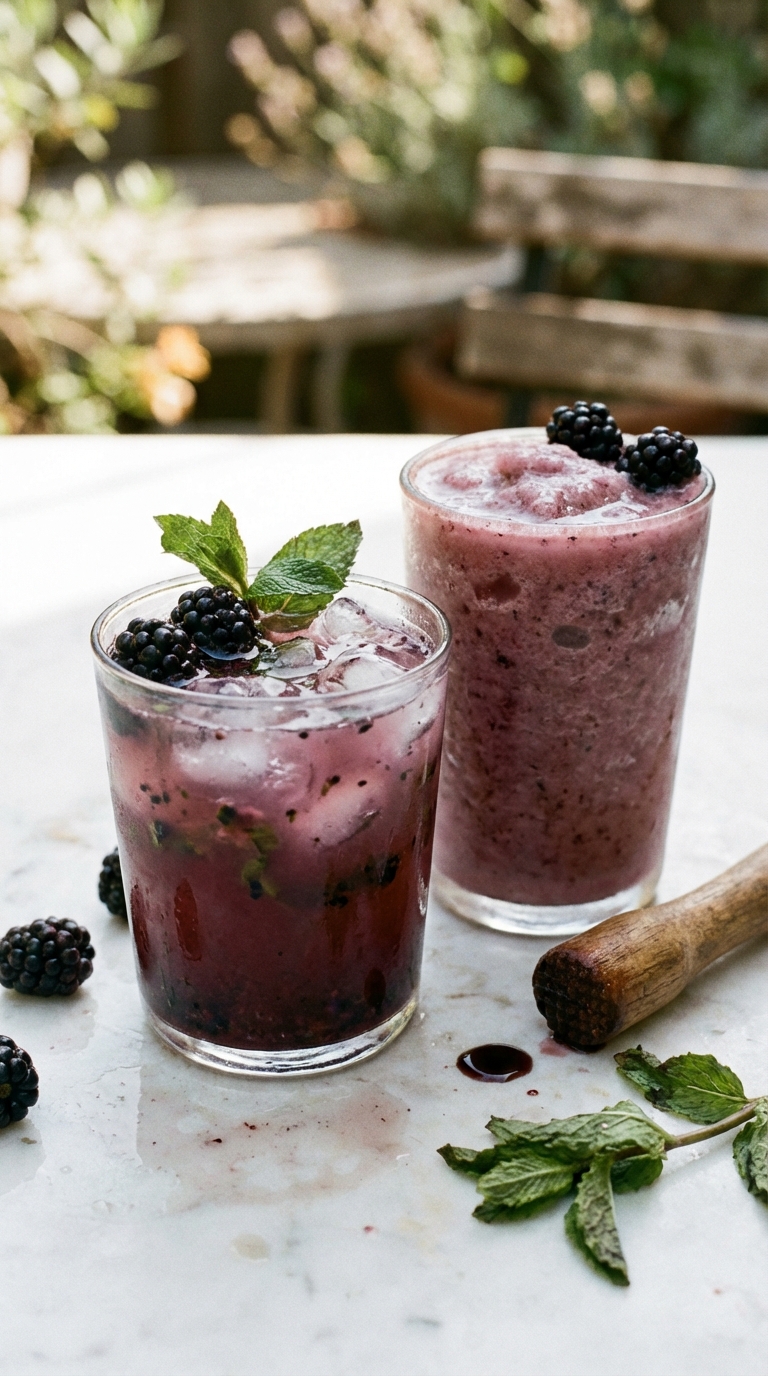 Blackberry Mint Margaritas