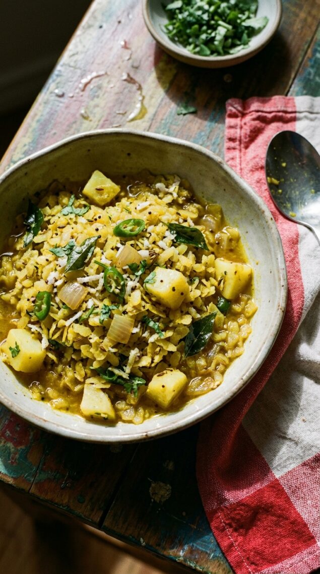 Breakfast Poha - Indian Flattened Rice Recipe by Amrita Rawat