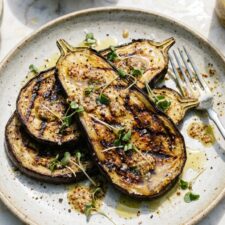 Grilled Eggplant with Mustard Vinaigrette-image