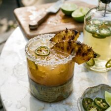 Grilled Pineapple Margarita with Jalapeño Tequila-image