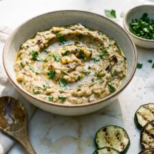 Grilled Zucchini, Eggplant, and Tahini Dip-image