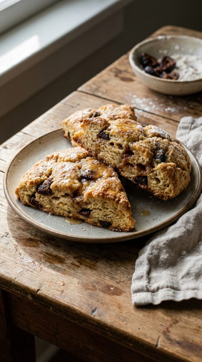 Honey and Fig Cinnamon Scones
