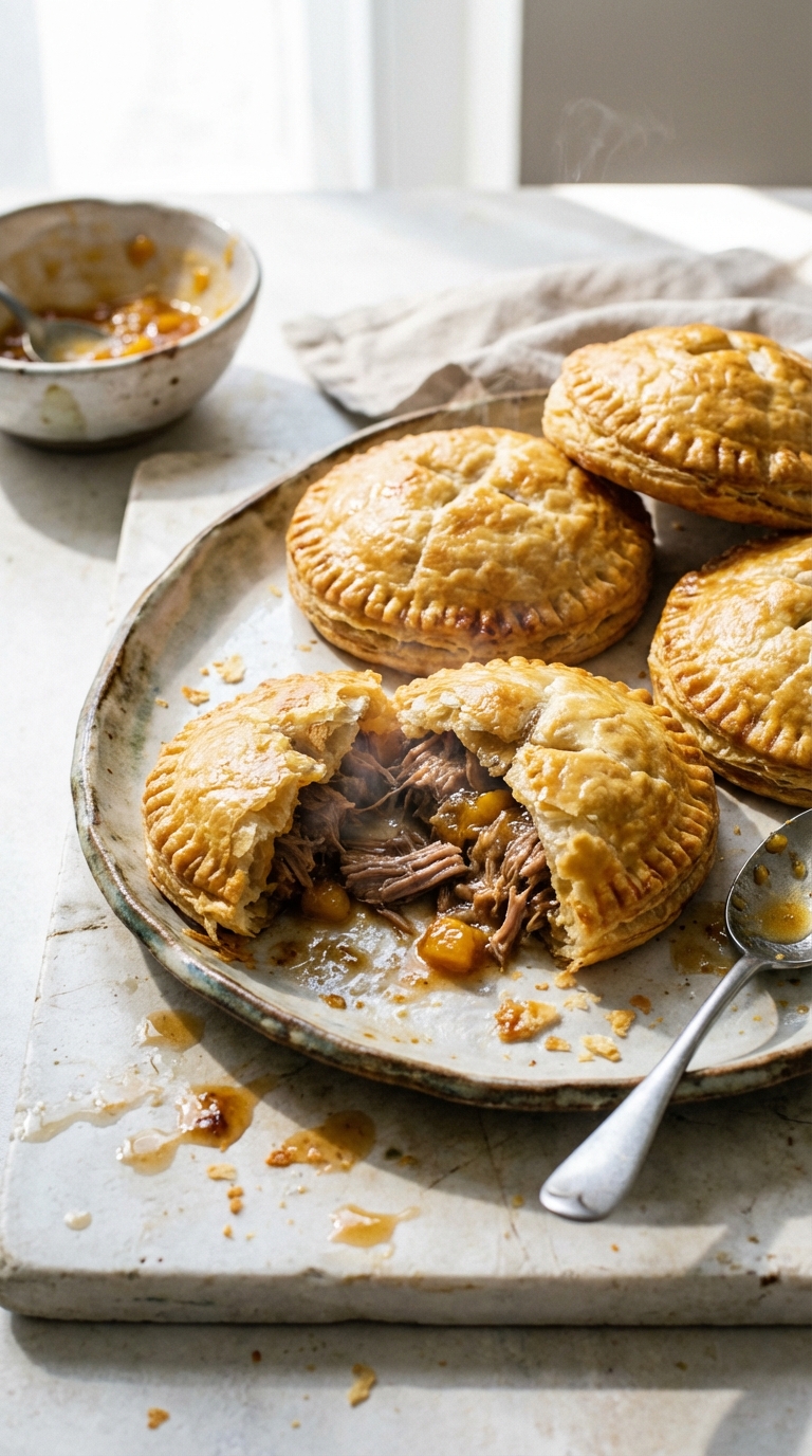 Lamb Shank and Mango Chutney Pies