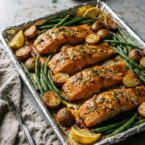 sheet pan honey mustard salmon