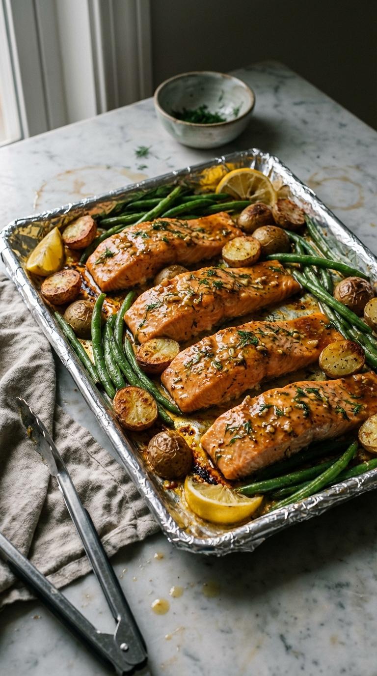 sheet pan honey mustard salmon