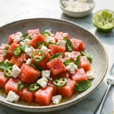 Spicy Watermelon and Feta Salad-image