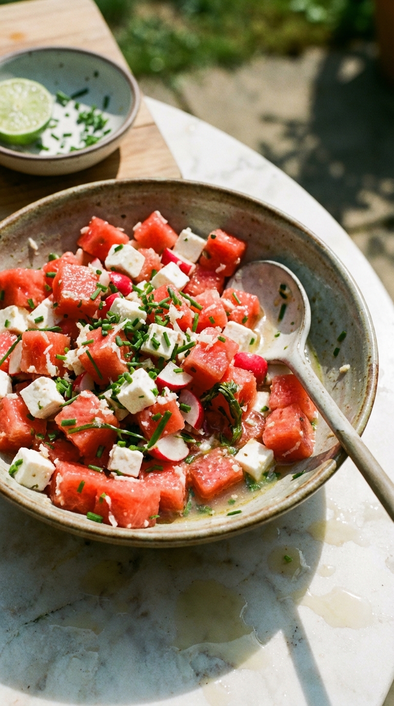 Spicy Watermelon Feta Salsa