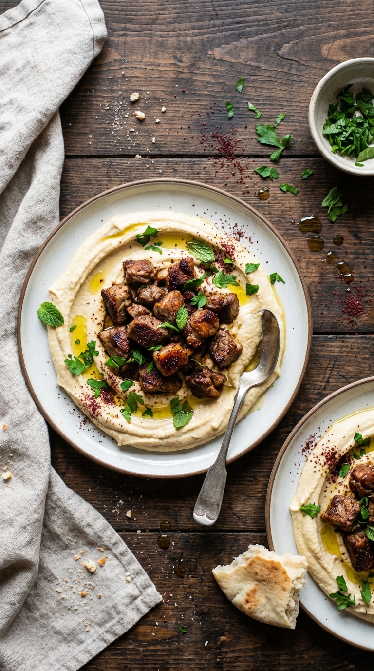 Sumac-Spiced Lamb and Hummus | 30-Minute Recipe