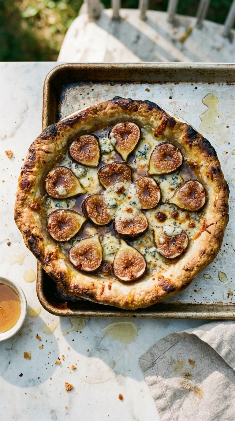 Sweet and Savory Grilled Fig Pie