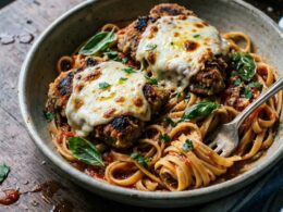 Venison Parmigiana - Crispy Loin Chops with Pasta