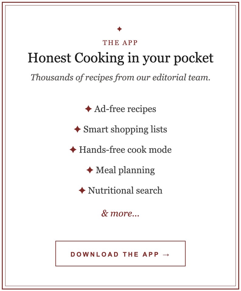 Download the Honest Cooking    
  App