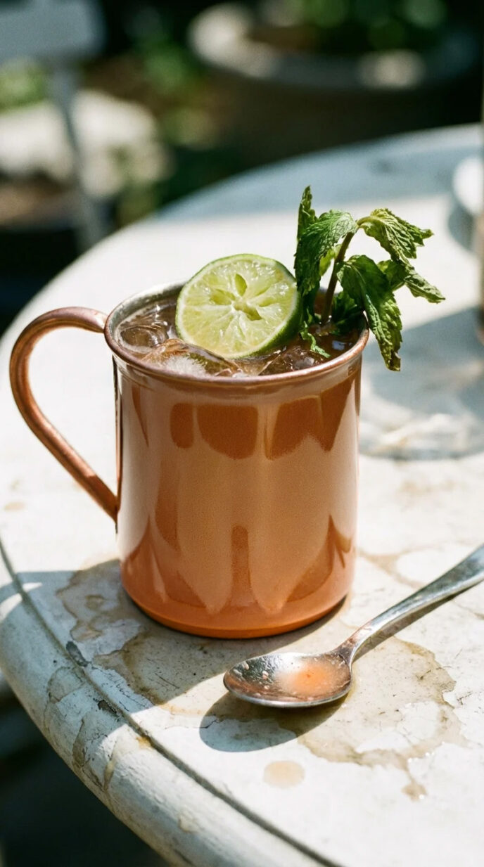 strawberry-lime-spiced-rum-moscow-mule
