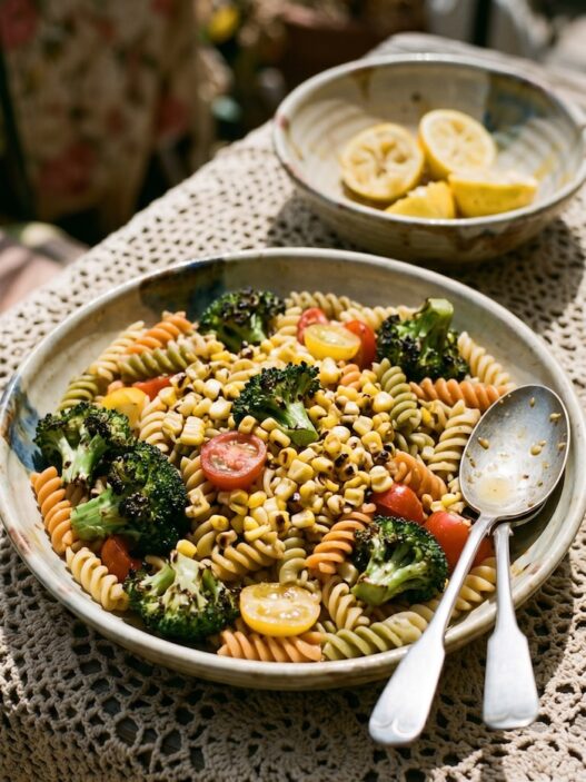 Grilled Broccoli Pasta Salad