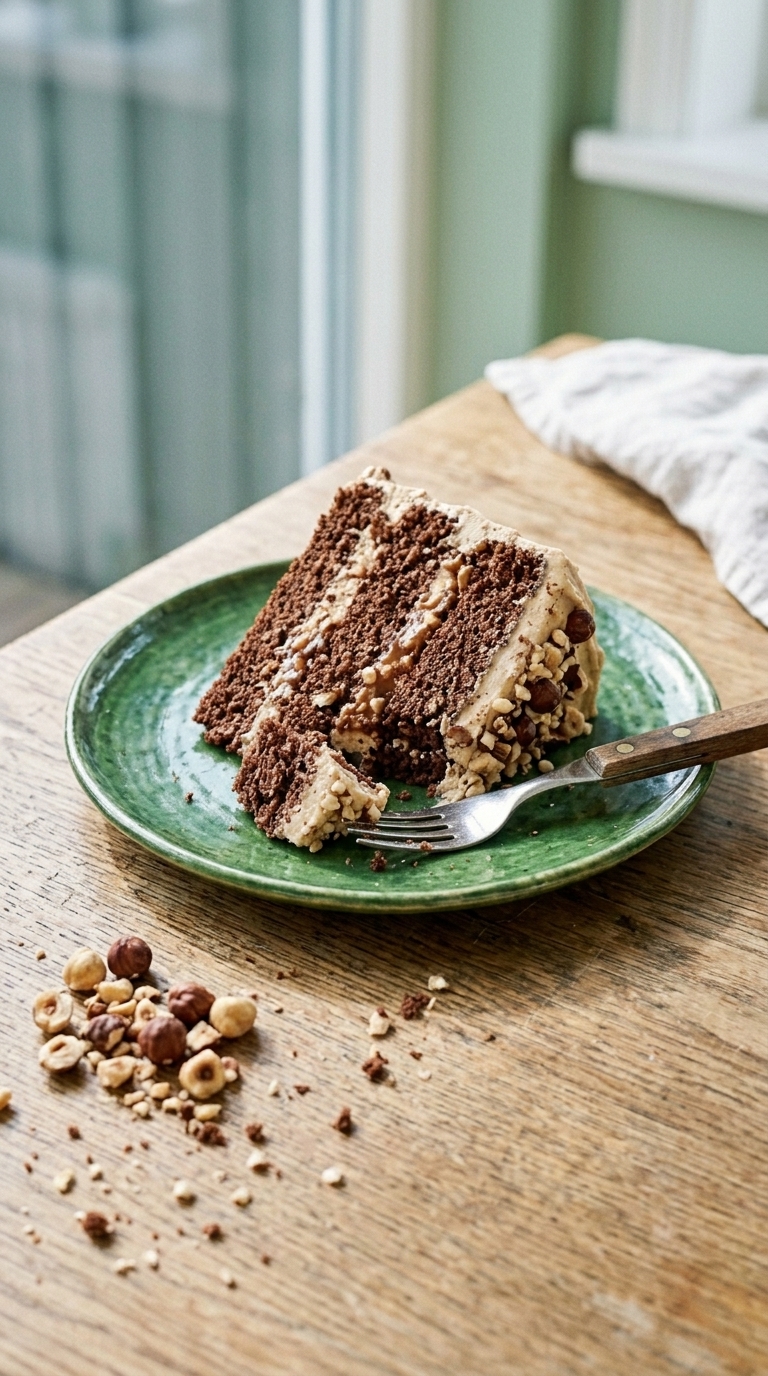 Chocolate Hazelnut Crunch Cake