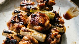 Easy Chicken and Scallion Negima Yakitori