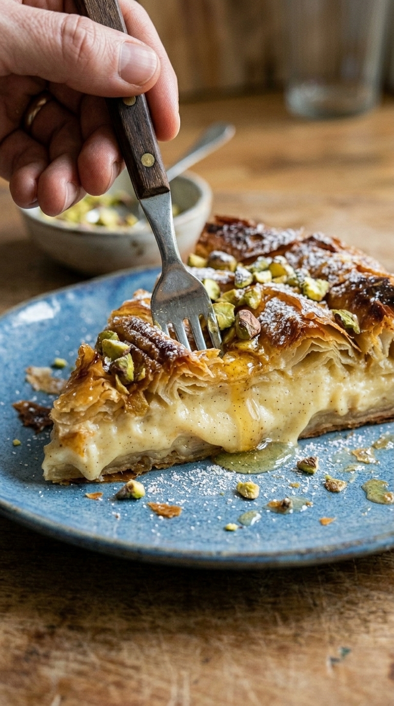 How to Make Greek Bougatsa Cake