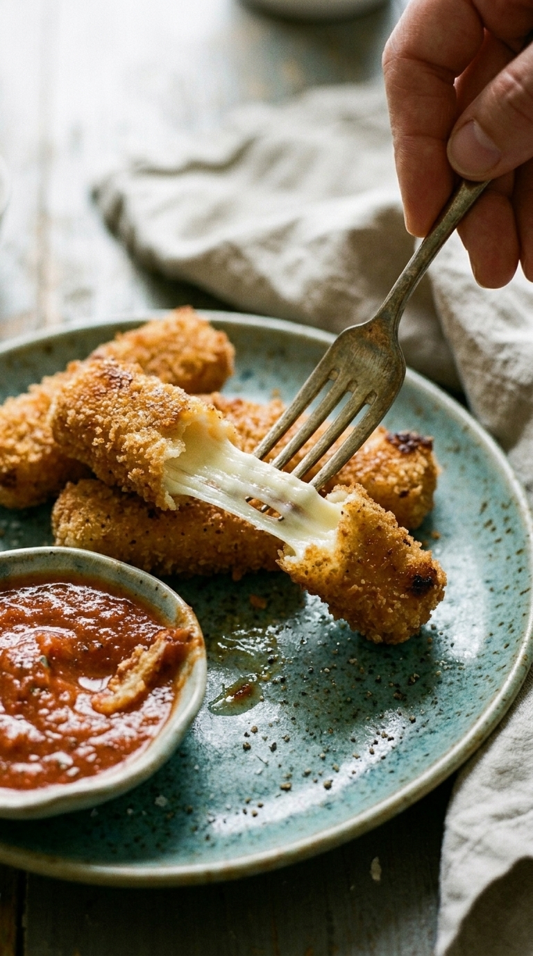 Homemade Mozzarella Sticks